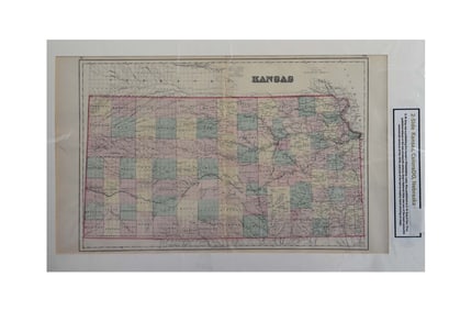 Two-Sided Map: Kansas / Colorado & Nebraska - G.W. Gray & Son, Map