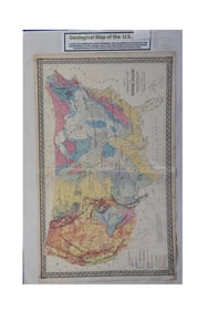 Geological Map of the U.S. - G.W. Gray & Son, Map