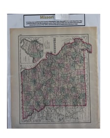 Map of Missouri - O.W. Gray, Map