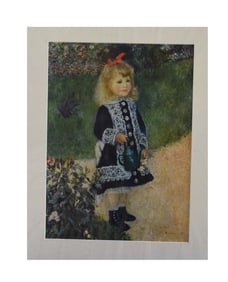 A Girl with a Watering Can - After Pierre-Auguste Renoir, Lithograph
