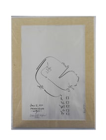 Abstract Ink Drawing, Mendocino - Unknown artist, Ink on paper