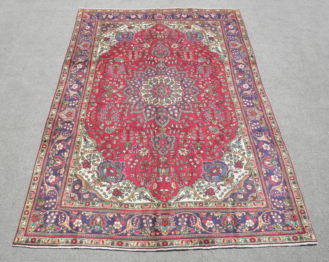 Semi Antique Persian Tabriz Rug 10'2" x 6'9" (1 of 8)
