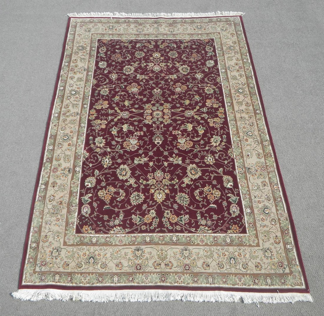 handmade Tabriz Design Rug 9'0" x 5'11" (1 of 5)