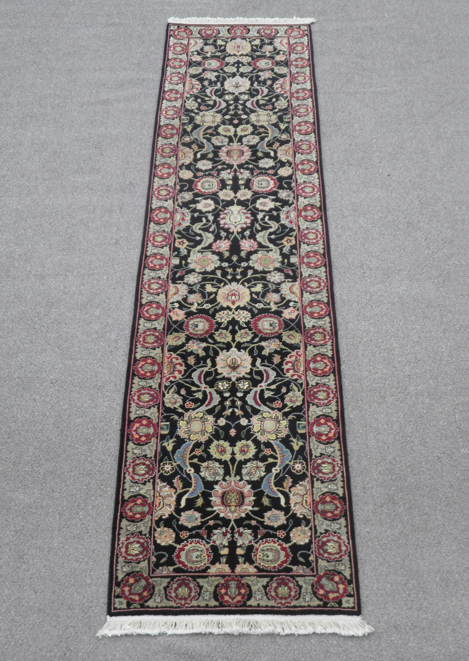 Handmade Kashan Design Rug 2'3" x 10'0" (1 of 7)