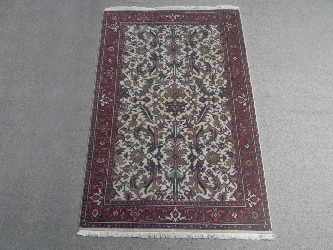 Handmade Persian Sarouk Rug 6'3" x 4'0" (1 of 5)