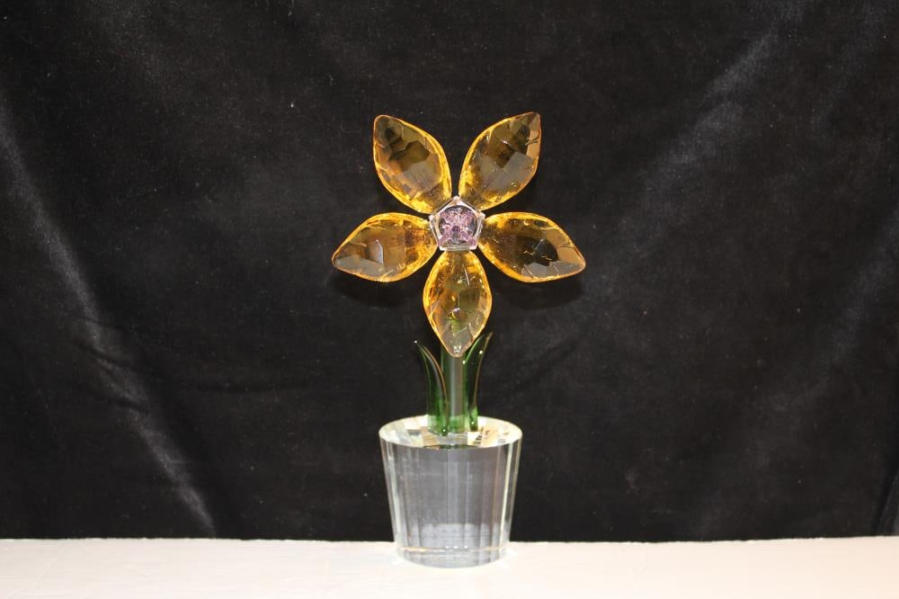 Amber Crystal Flower - 2
