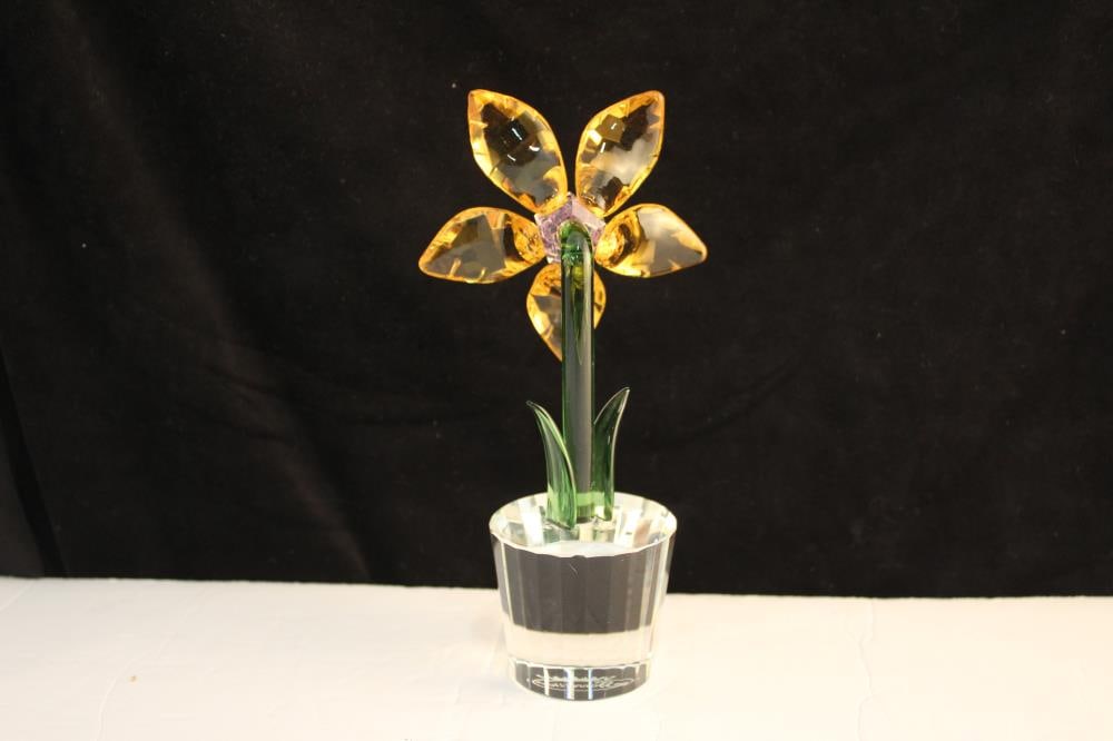 Amber Crystal Flower - 4