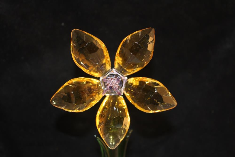Amber Crystal Flower - 5