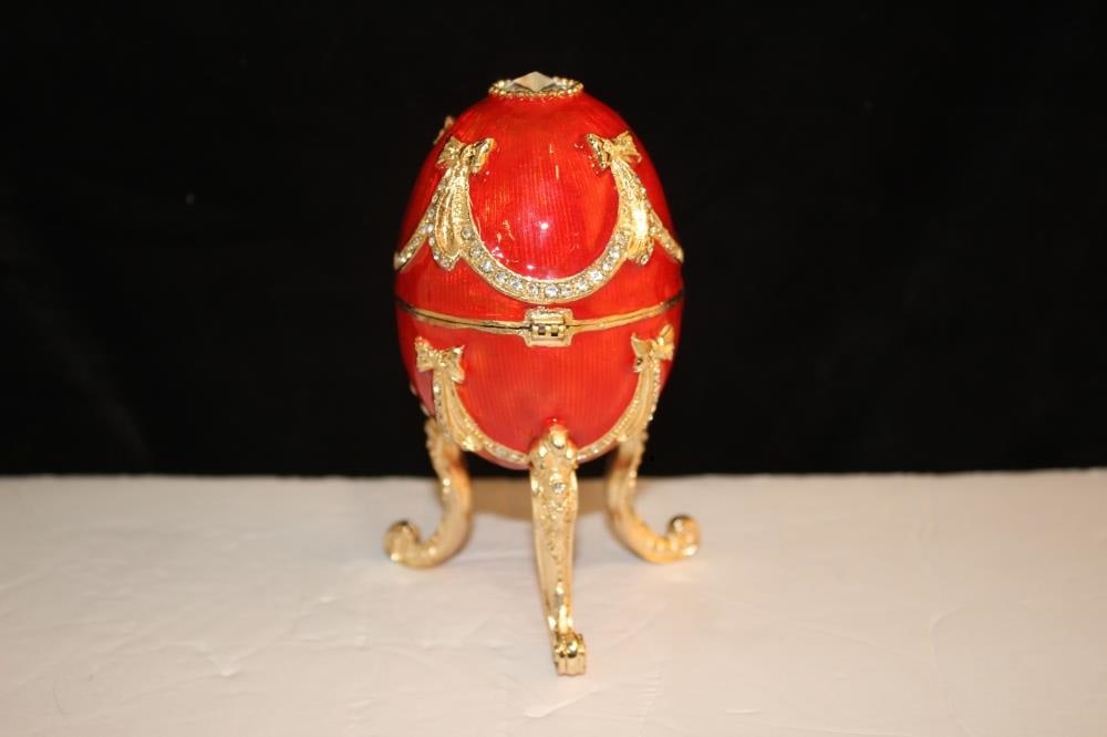 Enamel Ruby Musical Egg - 6