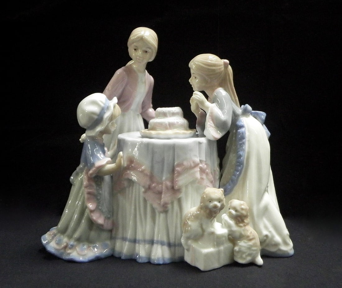 Make A Wish Birthday Cake Porcelain: Sorelle Porcelain "Make a Wish Birthday Cake". This item is exquisitely handcrafted of the finest porcelain, and each detail was meticulously painted, with care, by the hands of a Sorelle master artis