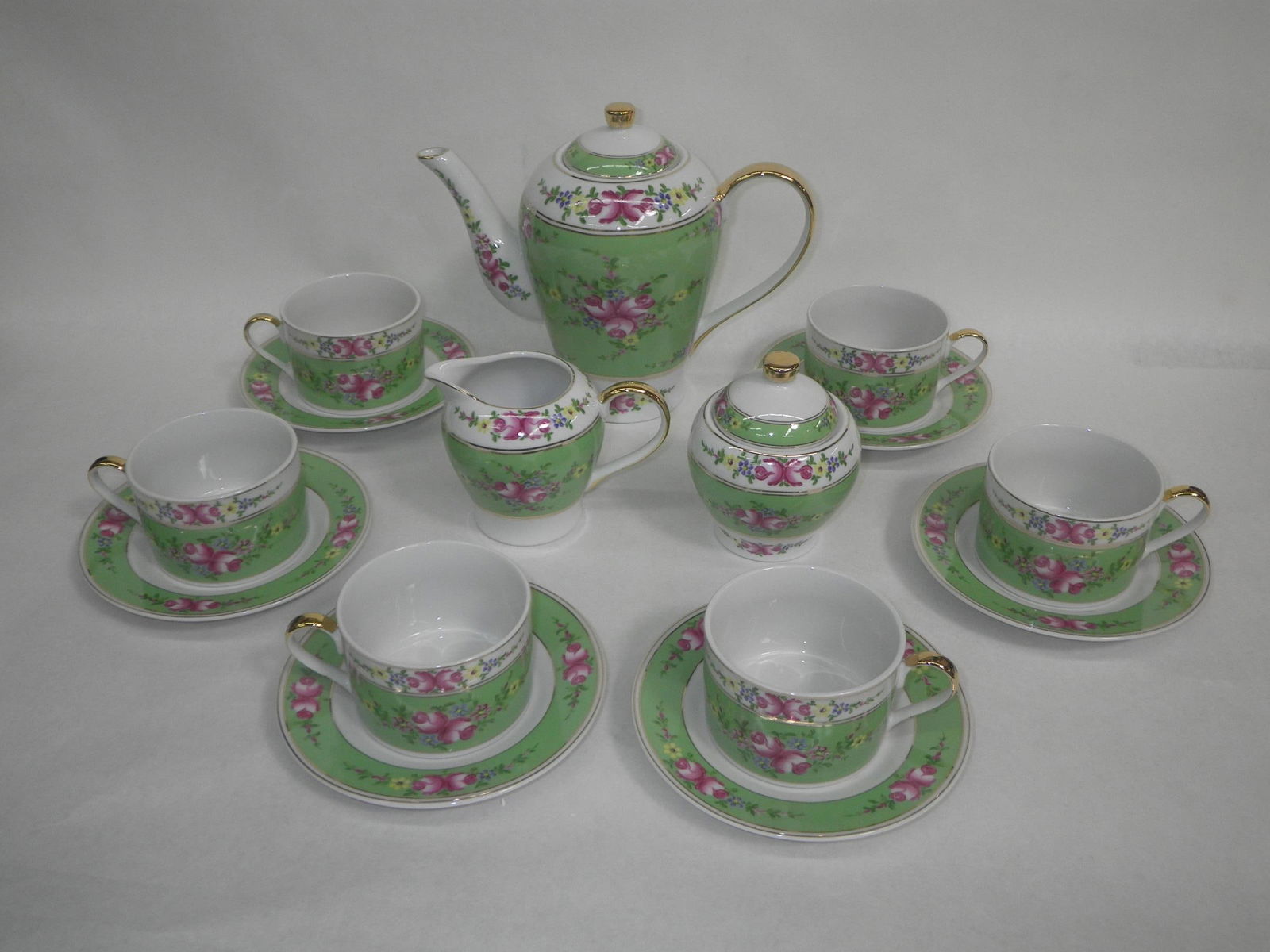 Mint Garden Tea Set 17Pcs - 5