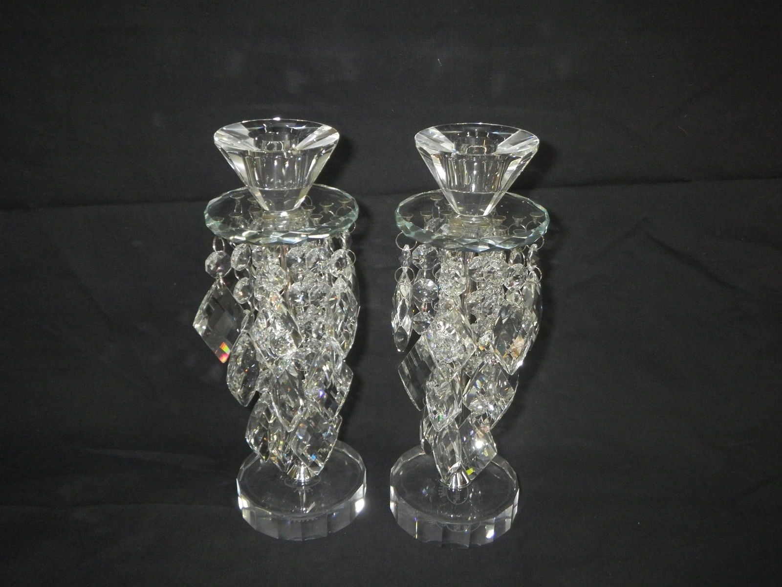 Pair Waterfall Candleholder - 12