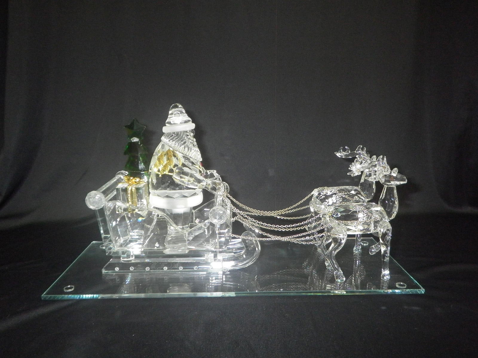 Crystal Santa Sleigh - 15