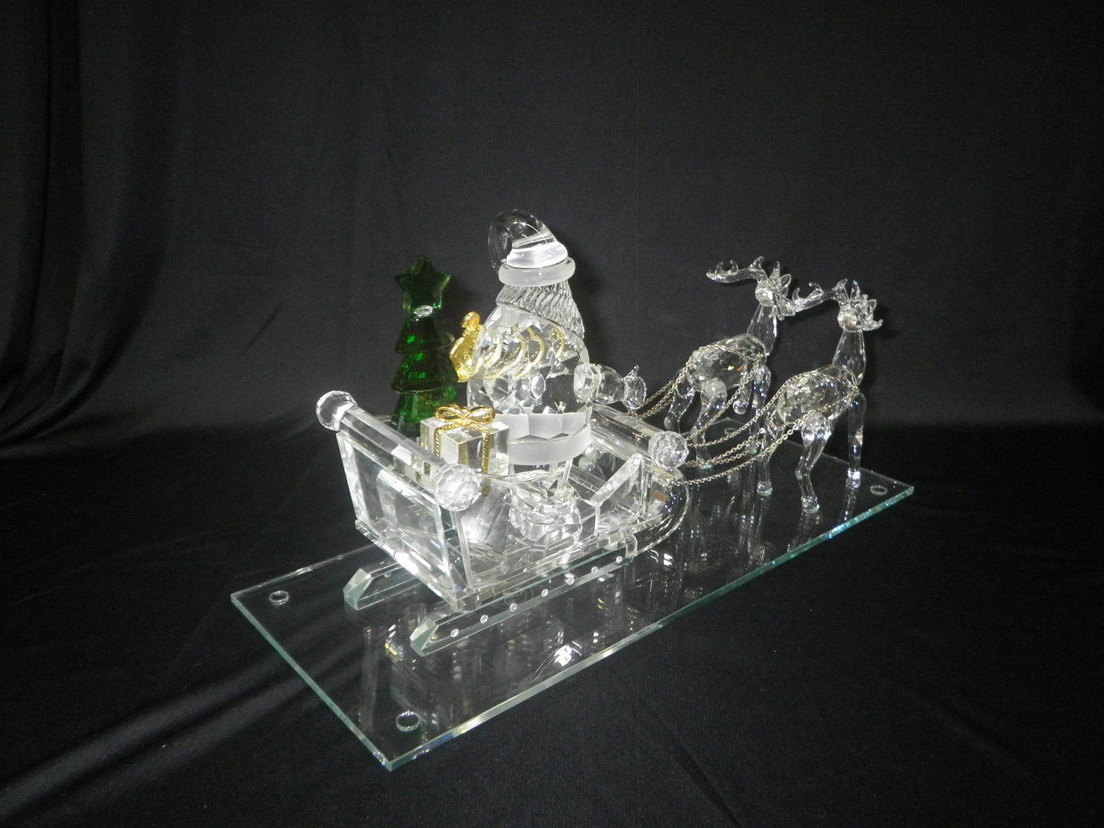 Crystal Santa Sleigh - 16