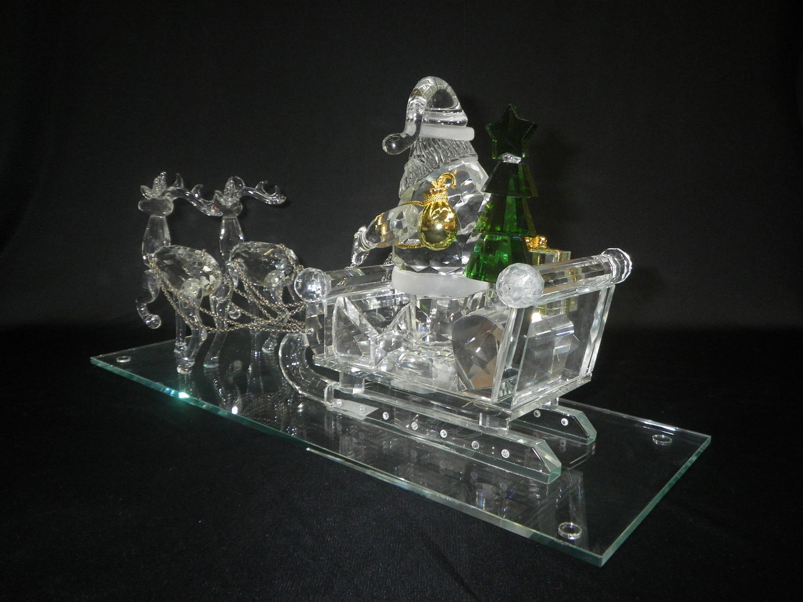 Crystal Santa Sleigh - 4