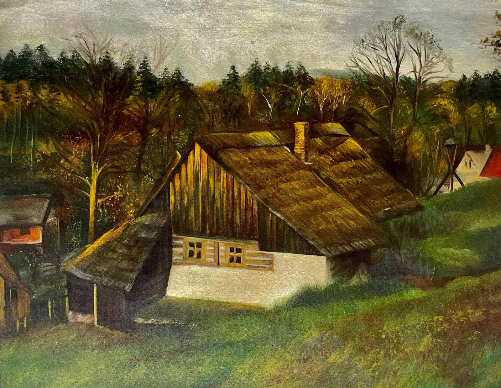 Pressman - Autumn Homestead, Oil on Canvas (1 of 5)