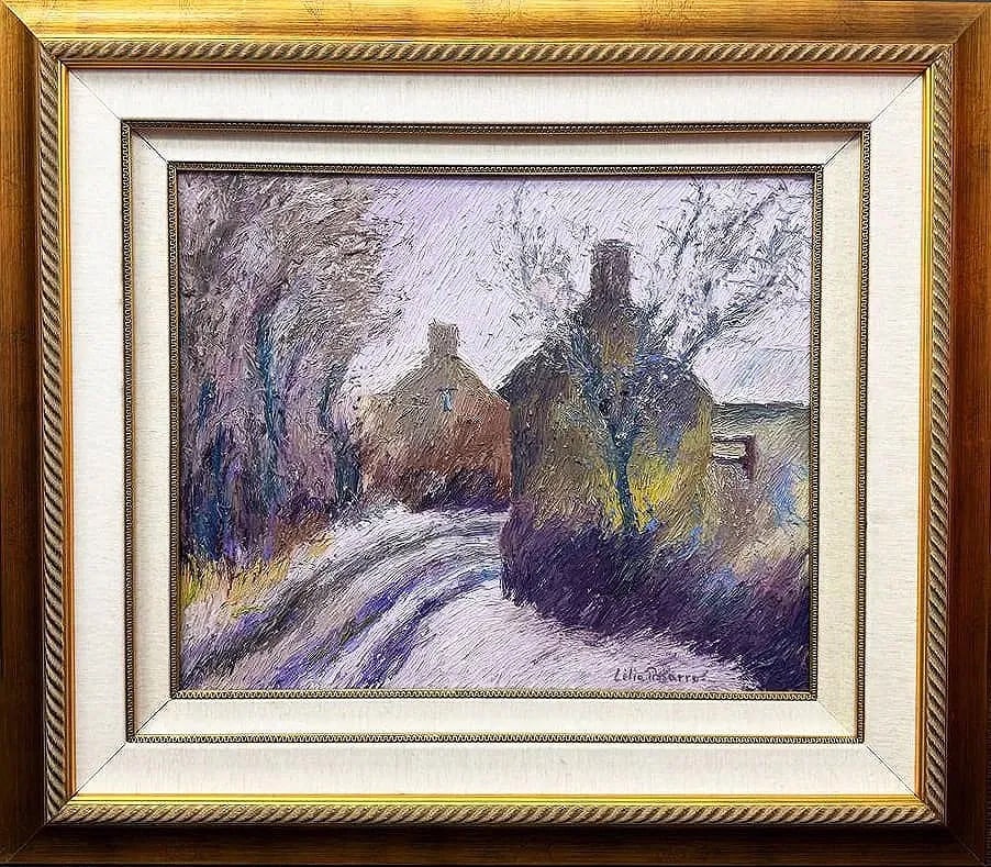 Lelia Pissarro - Spring Season, Oil on Canvas: Spring Season is an original oil on canvas painting by Lelia Pissarro (b. 1963). The work is signed by the artist. The canvas measures approximately 26 x 22 inches, with a framed size of approximately
