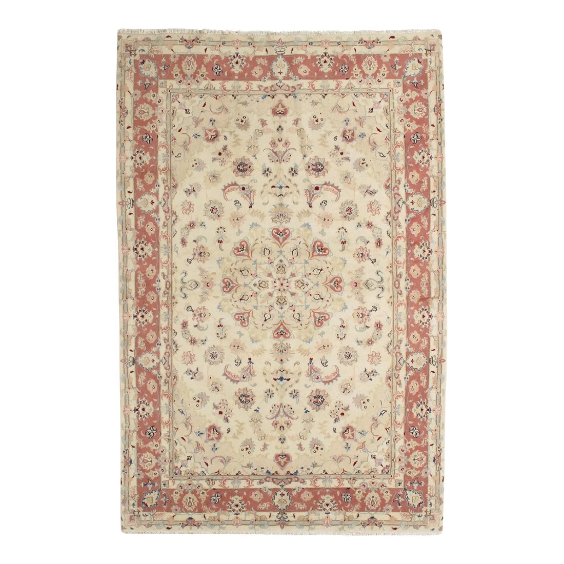 Vintage Persian Tabriz Rug 6'6" X 9'10" (1 of 4)