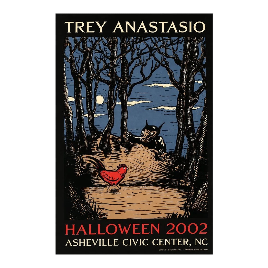 Trey Anastasio - Halloween 2002, Asheville Civic Center, Nc, Limited Edition Concert Poster (1 of 6)