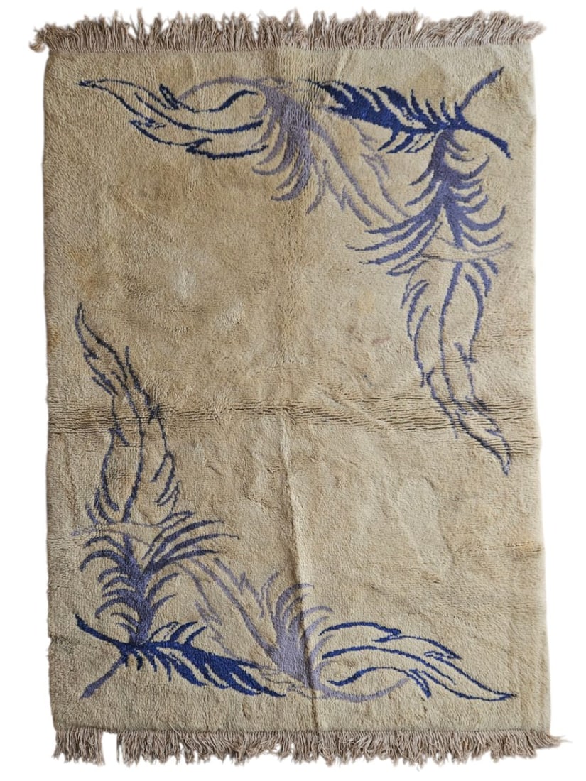 Mid-Century Modern French Rug 4'8" x 6'6" (1 of 6)