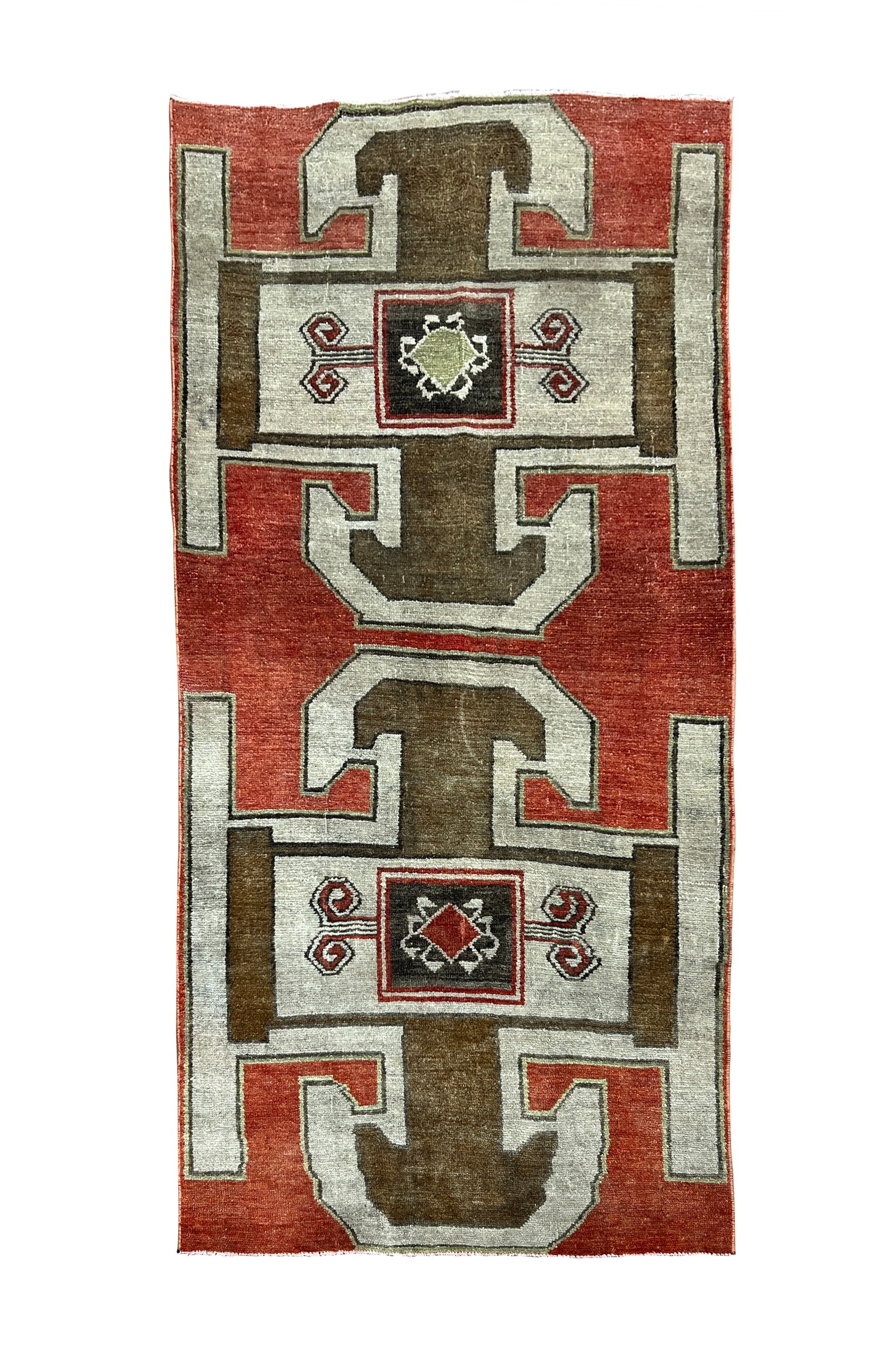 Vintage Turkish Hand Knotted Wool Rug 3'8" x 7'8" (1 of 6)