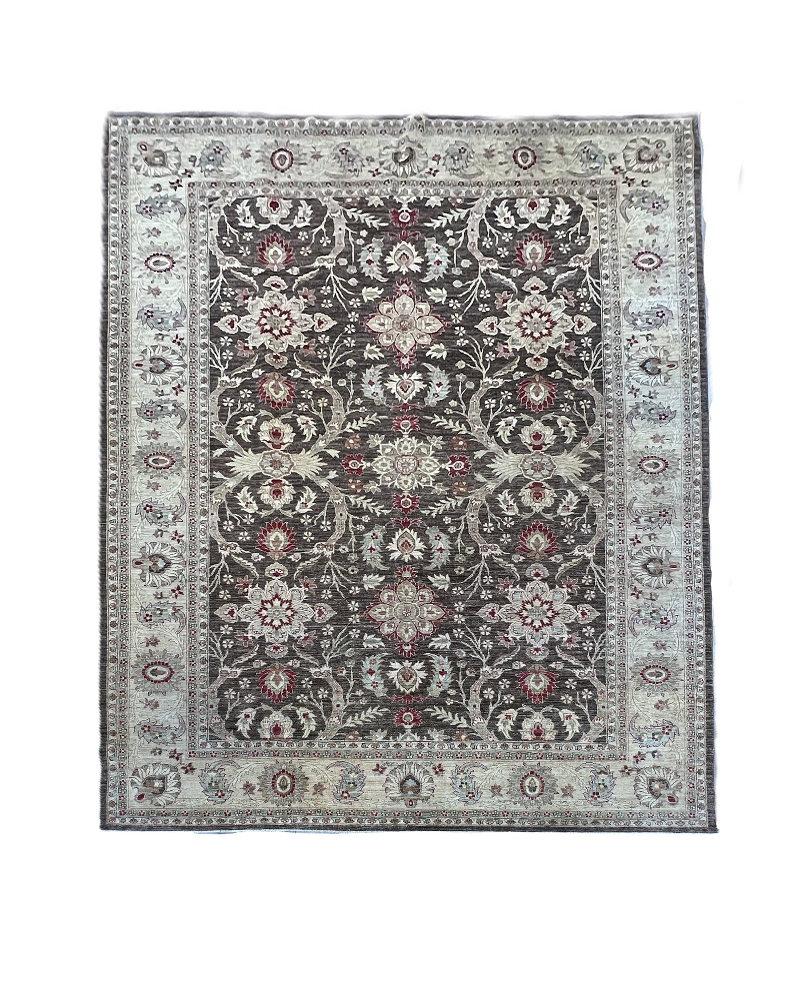 Afghan Oushak Wool Rug 9'10" x 13'10" (1 of 5)