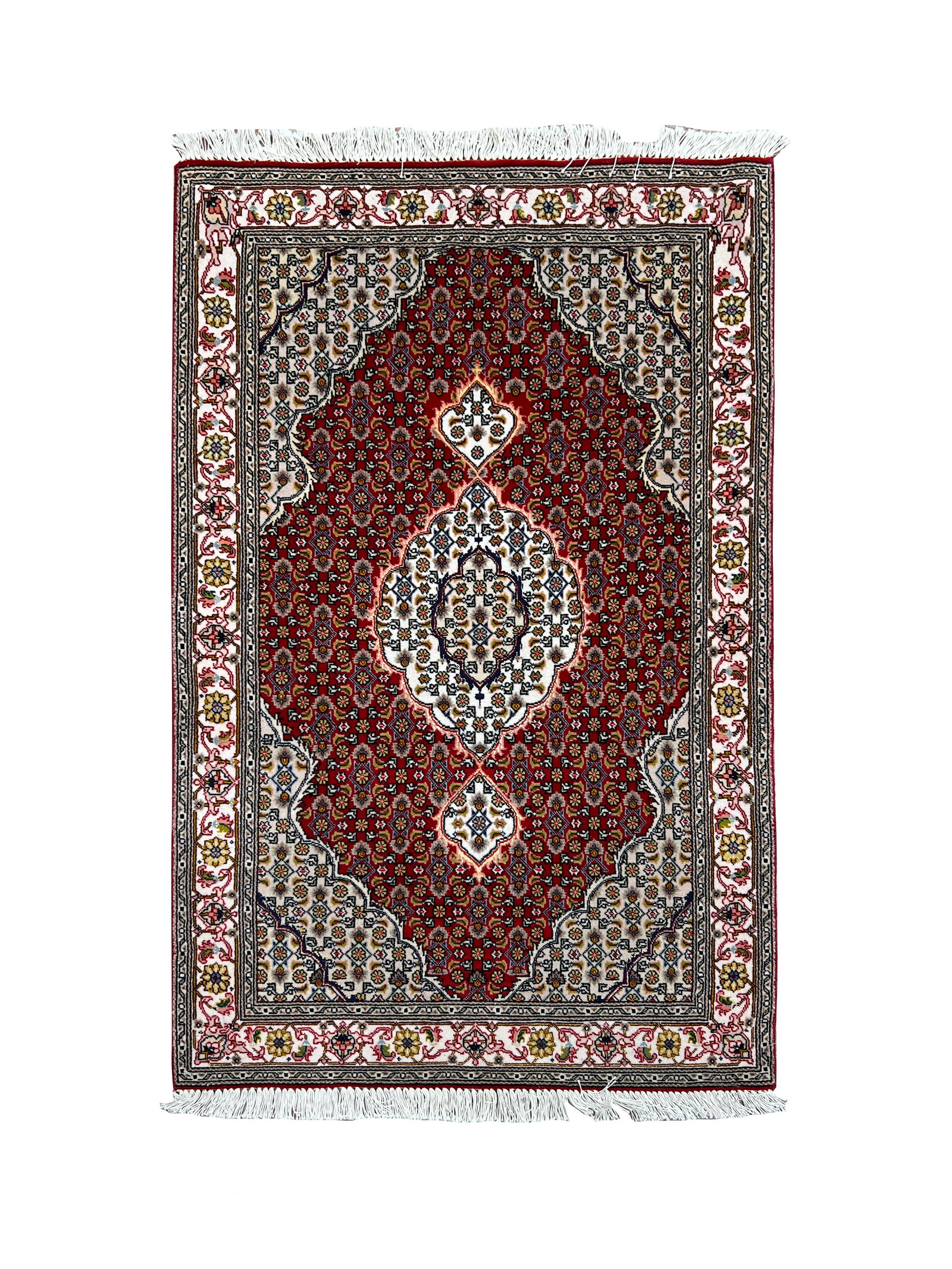 Fine Persian Tabriz Mahi Fish Rug 2'7" x 3'11" (1 of 6)