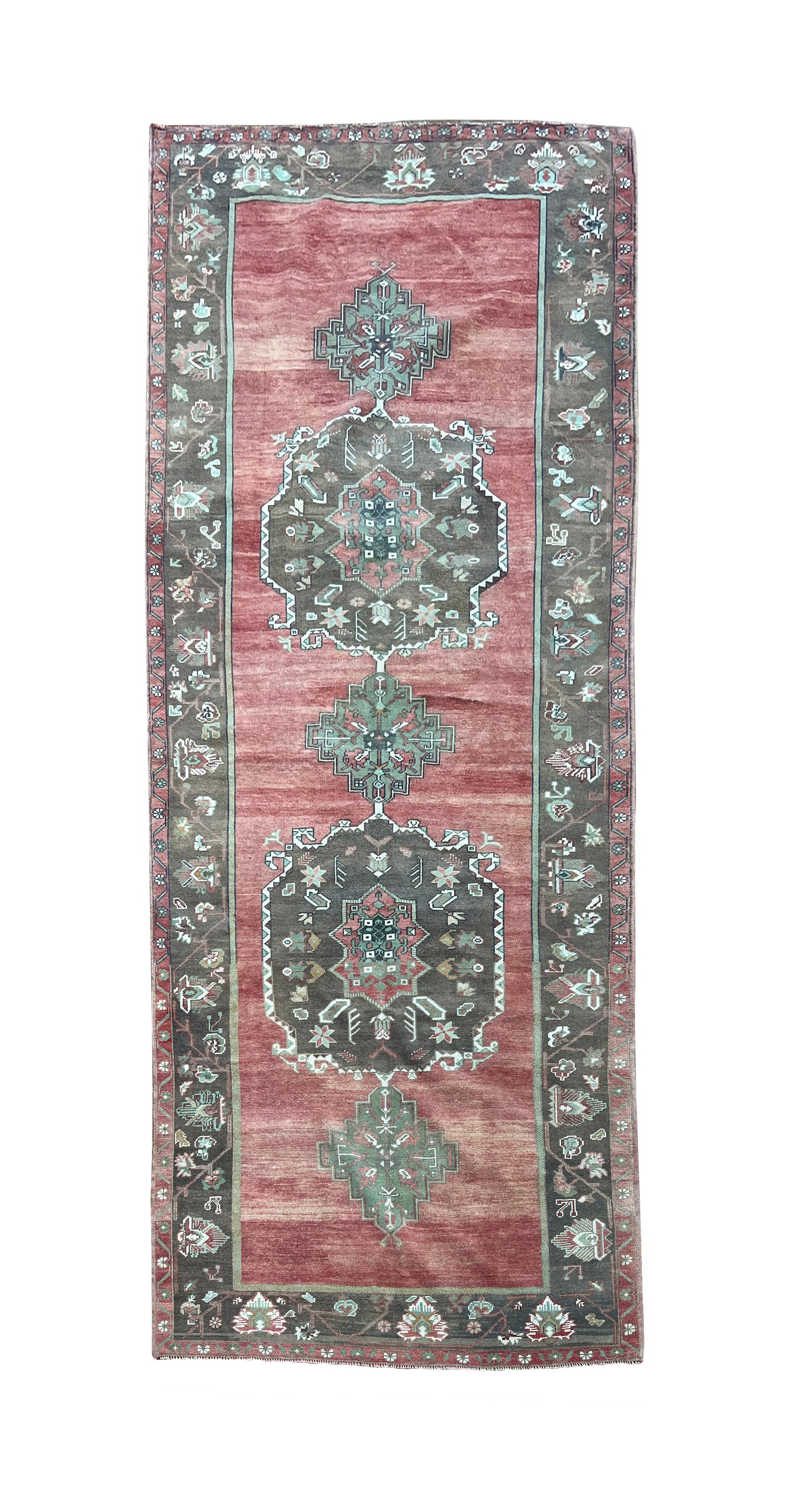 Vintage Turkish Wool Runner 4'11" x 12'2" (1 of 6)