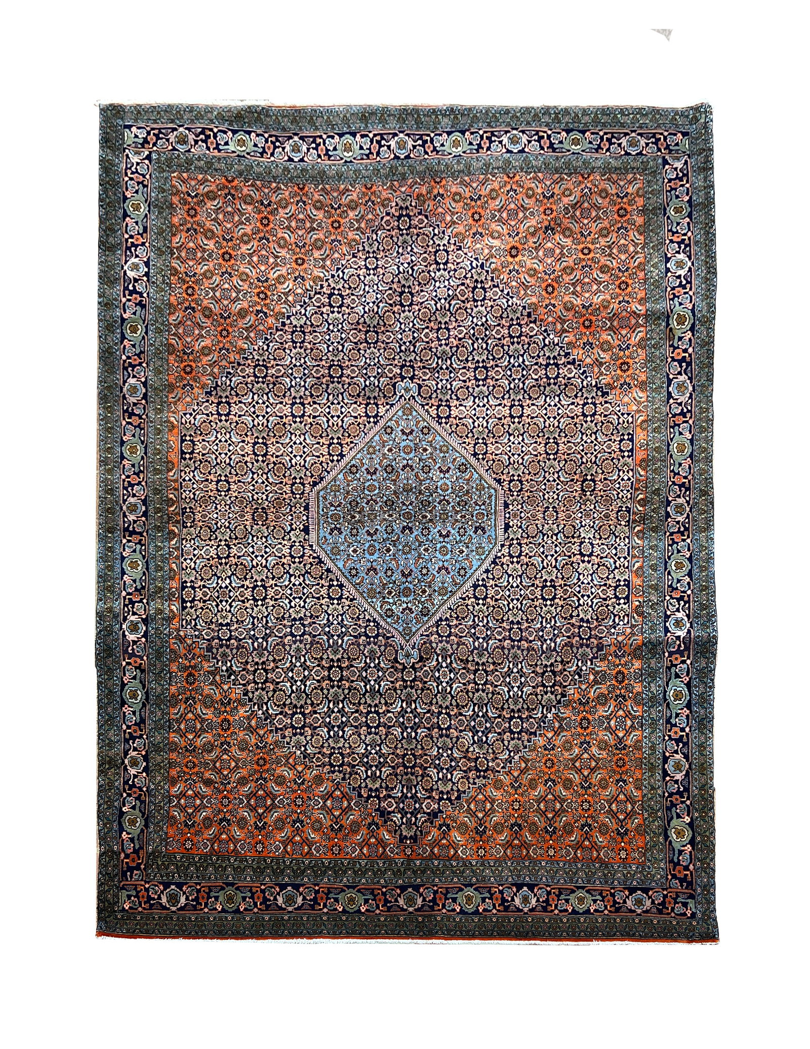 Vintage Persian Bijar Wool Rug 6'7" x 9'10" (1 of 6)