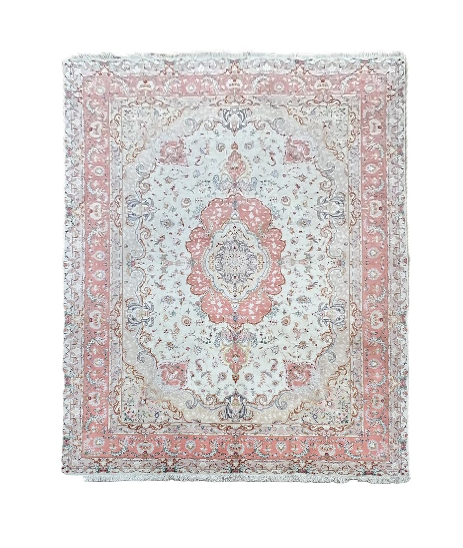 Fine Persian Tabriz Wool & Silk Rug 9'11" x 13'2" (1 of 6)