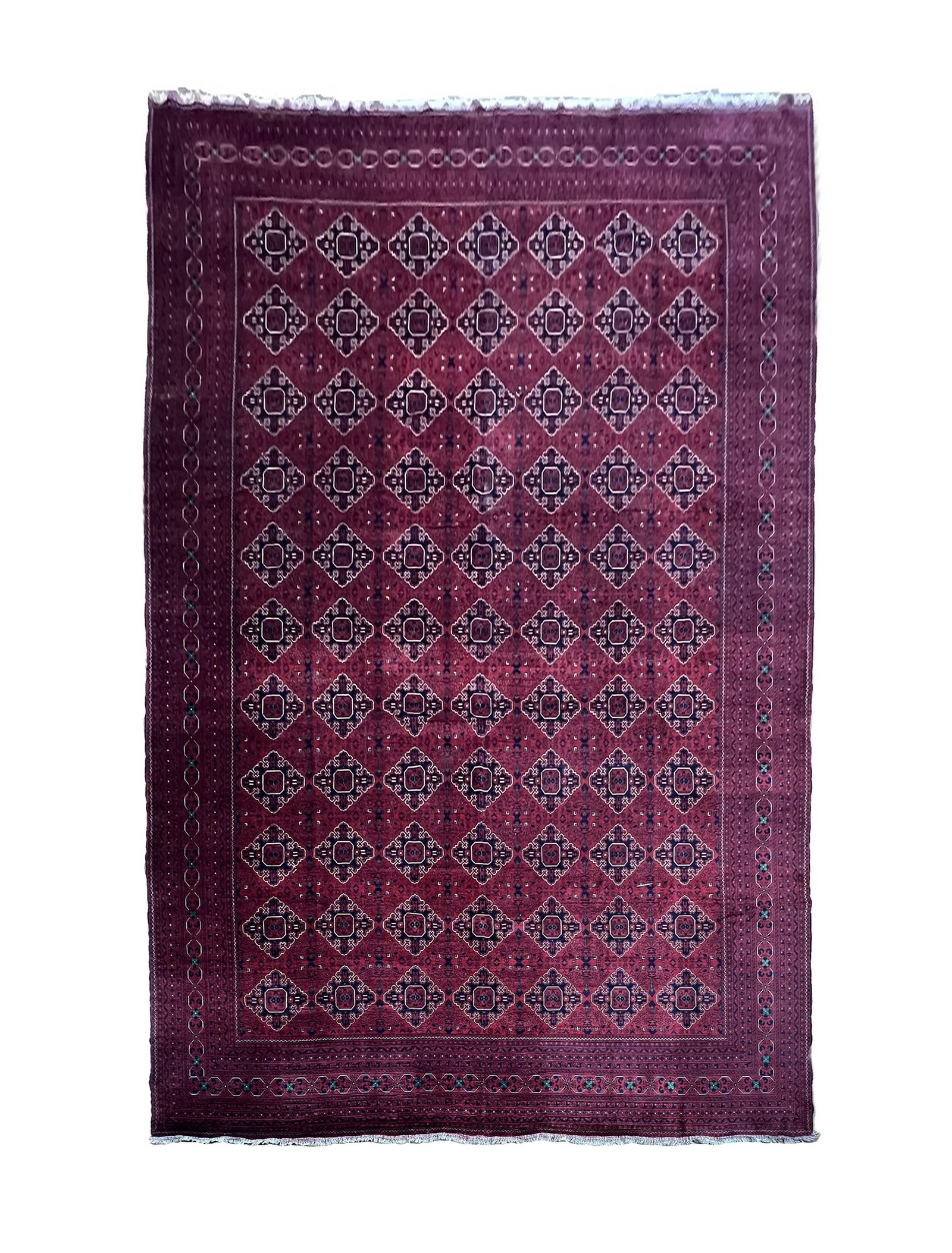 Afghan Turkmen Hand Knotted Wool Rug 13'1" x 19'2" (1 of 6)