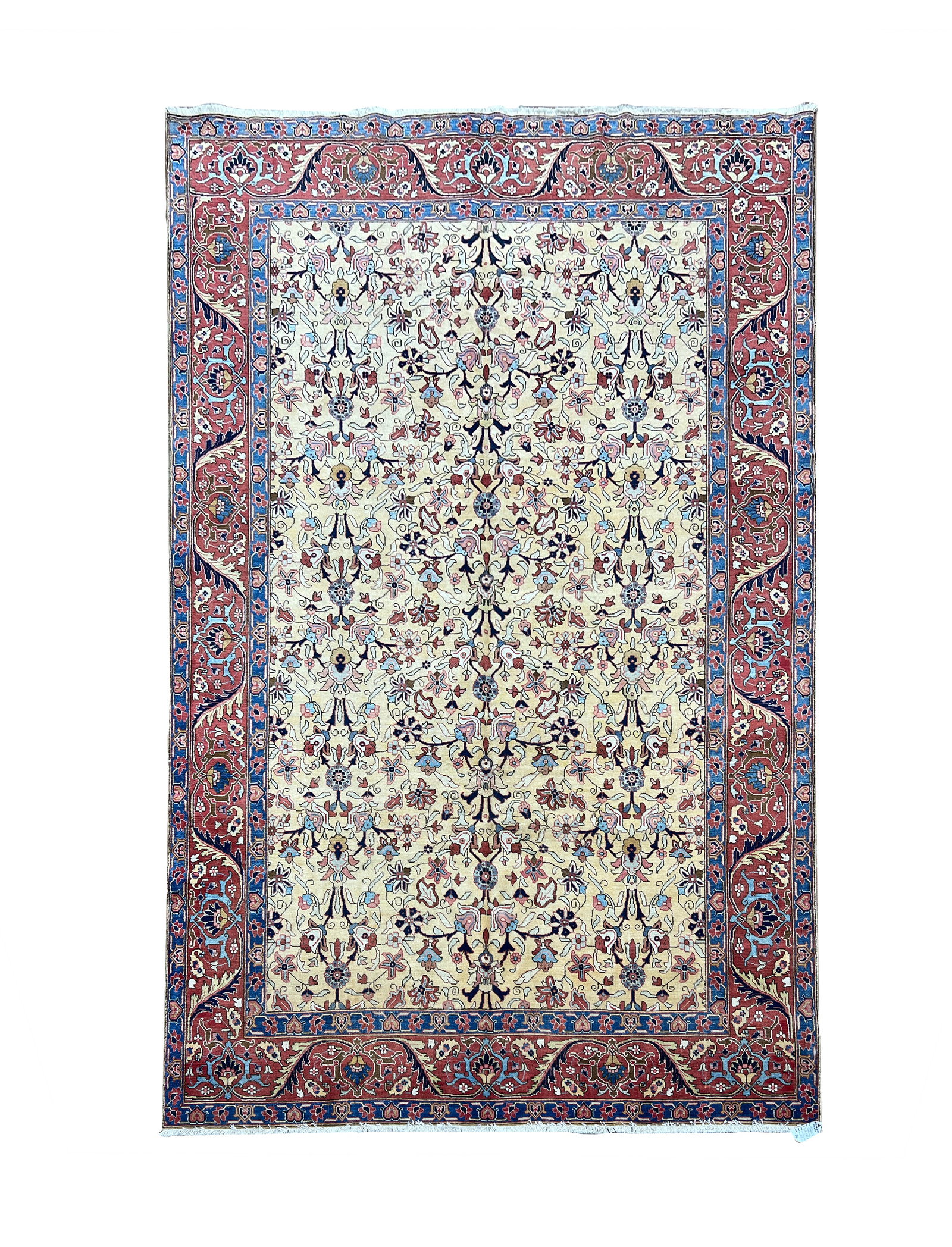 Vintage Persian Tabriz Wool Rug 7'7" x 10'11" (1 of 7)