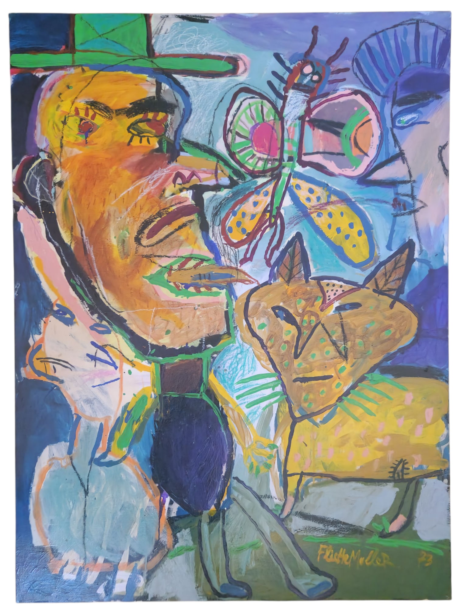 Fleche Muller - A la Campagne, Figurative Composition, 2023 (1 of 3)