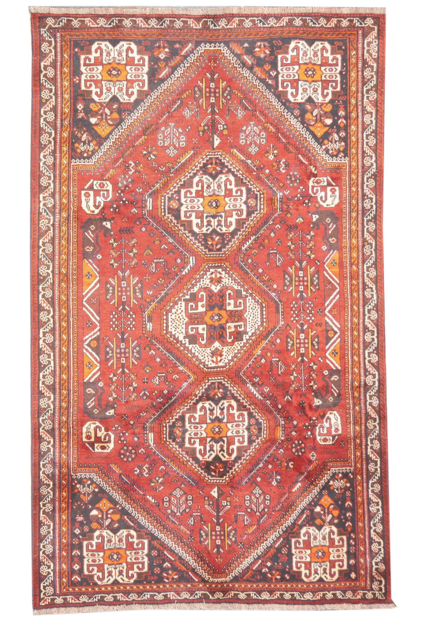 Semi-Antique Persian Qashqai Rug 5'4" x 8'9" (1 of 20)