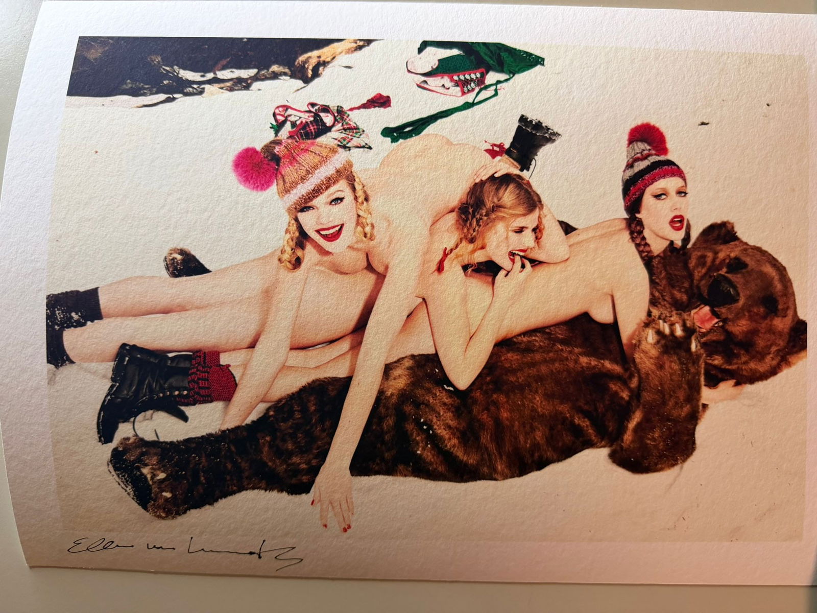 Ellen Von Unwerth - Beauties and the Beast, 2015 – Signed Limited Edition Photograph: Original photograph by Ellen von Unwerth.———Title: Beauties and the Beast———Dated 2015.———Signed .———Dimensions: 34 × 24 cm.