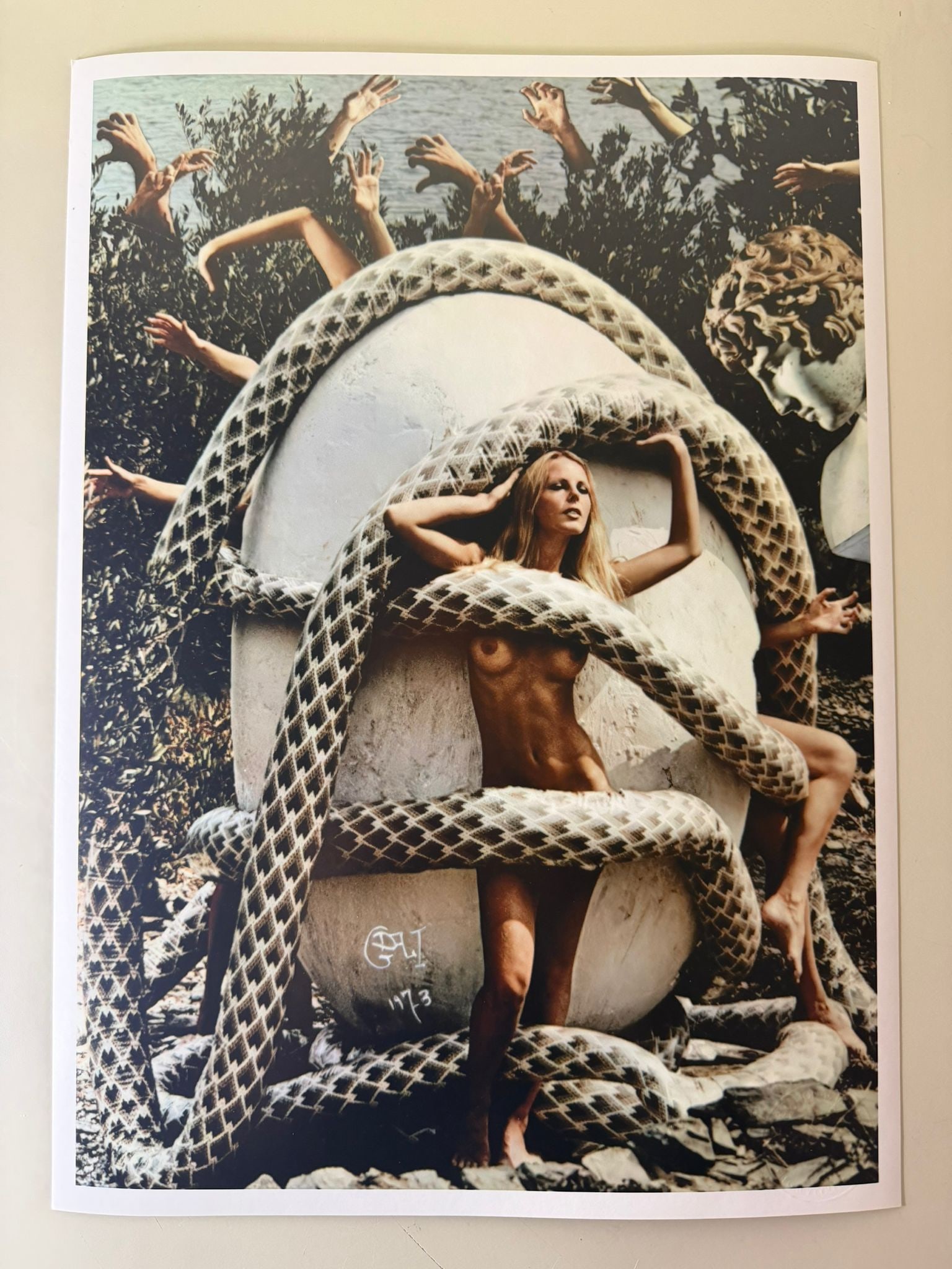 Pompeo Posar – Salvador Dalì I, 1974 | Playboy Legacy Collection: 45x31 cm - An outstanding museum-quality photographic print by renowned Playboy staff photographer Pompeo Posar, one of the most influential photographers in the history of Playboy magazine.Titled "Sa