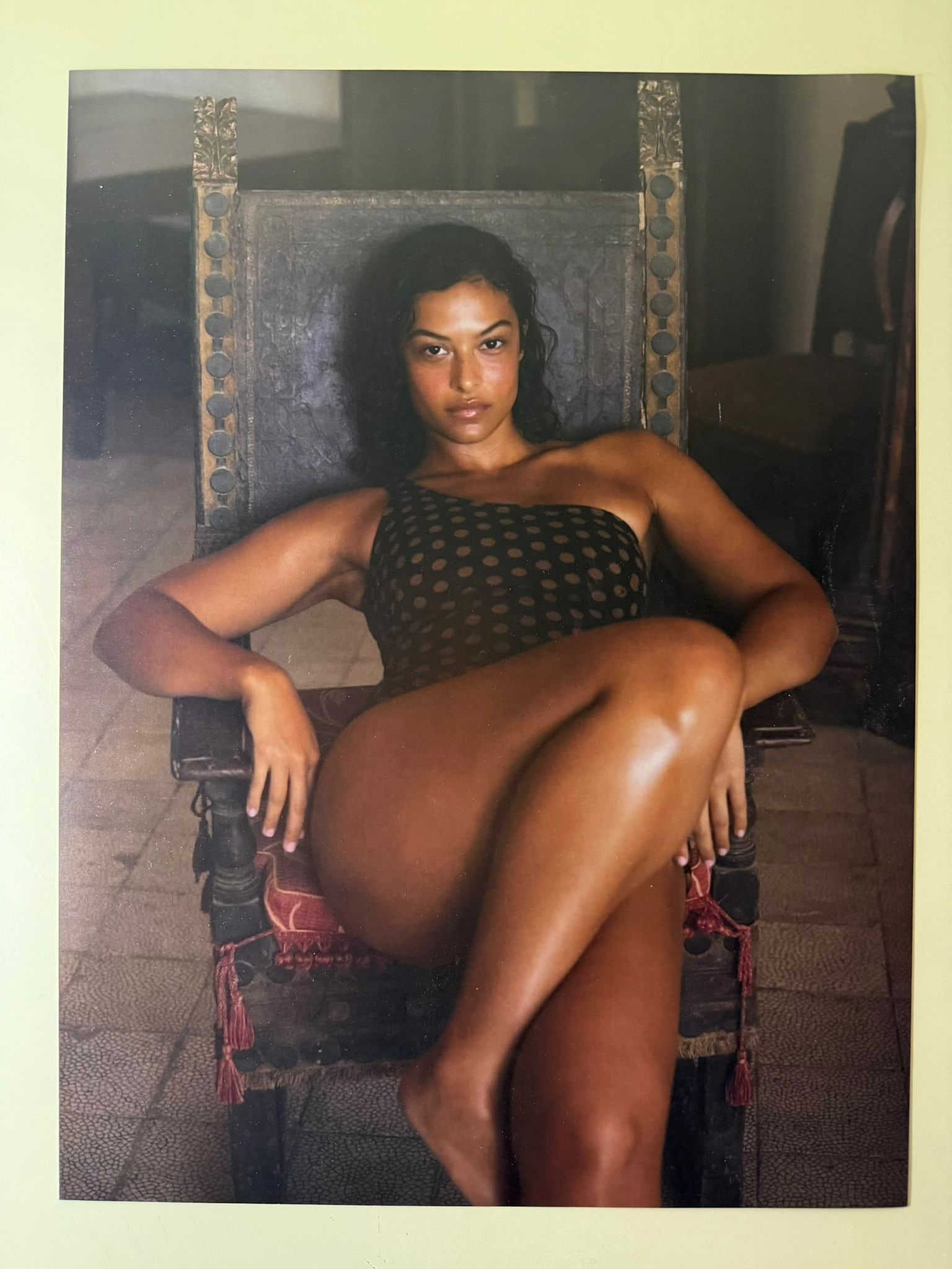 Mario Sorrenti – Devyn Garcia, Harper's Bazaar France, June/July 2024 | Signed Photograph: 40x30 cm - An original signed photographic print by internationally acclaimed fashion photographer Mario Sorrenti, portraying model Devyn Garcia for the June/July 2024 issue of Harper's Bazaar France.