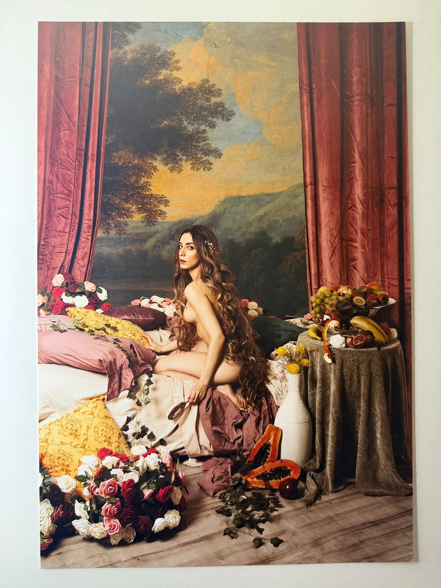 Lídia Vives – Rapunzel | Signed Limited Edition Photograph - 40x28 cm: A signed limited edition photographic print by Spanish contemporary artist Lídia Vives (b. 1991), internationally recognized for her meticulously staged self-portraits inspired by classical painting,