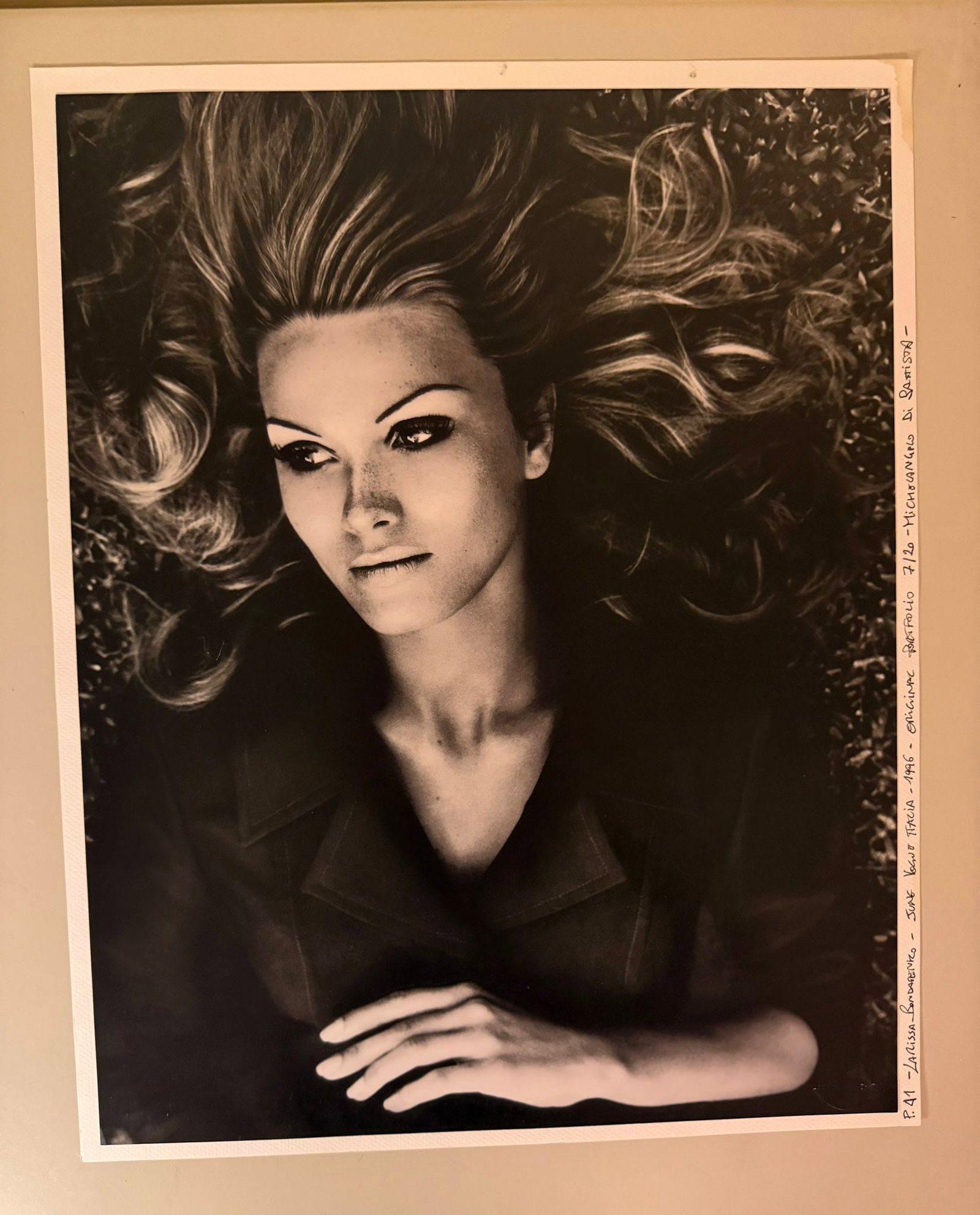 Michelangelo di Battista – Larissa Bondarenko, Los Angeles, 2001 (Never Published) | Vogue Archive: A limited edition photographic print by acclaimed Italian fashion photographer Michelangelo di Battista, portraying model Larissa Bondarenko during a fashion editorial photographed in Los Angeles in 2