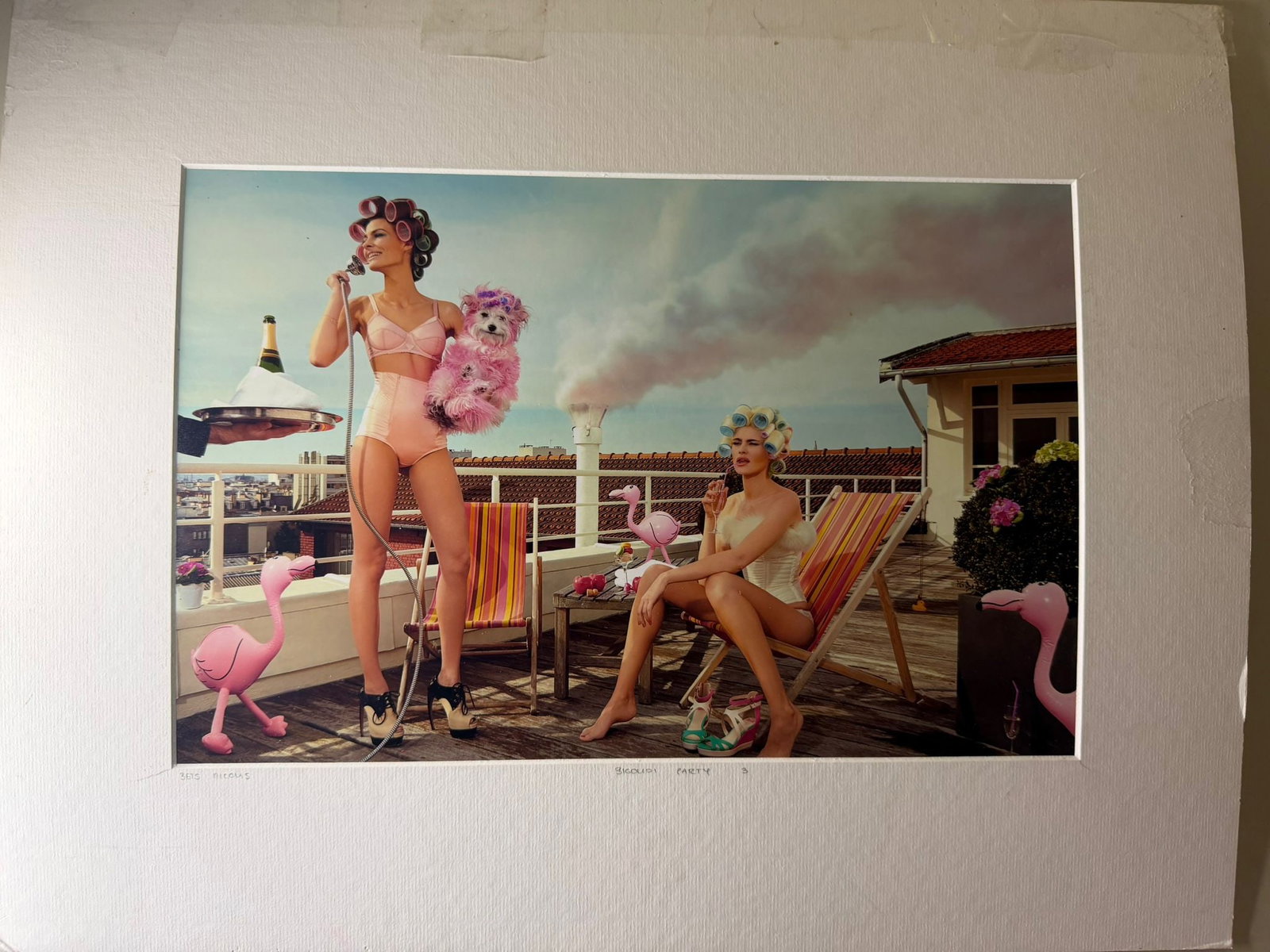 Nicolas Bets - Bigoudi Party 3, YellowKorner Edition, Hand-Numbered #2567: Nicolas Bets (Belgian, b. 1978)Bigoudi Party 3Chromogenic color print mounted on passe-partout.Published by YellowKorner.Hand-numbered "2567" on the original certificate of authenticity affixed to the