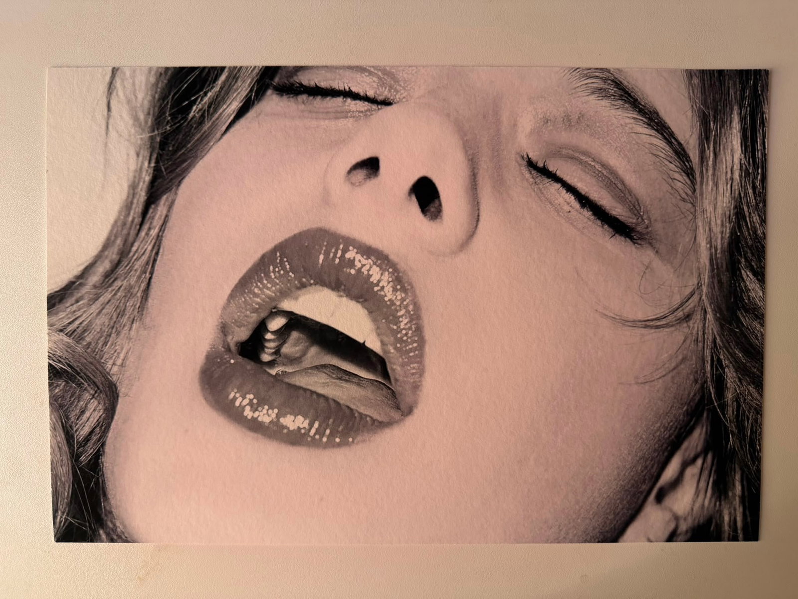 Terry Richardson – Close-Up Portrait (Erotic / Sensual Macro) | Original Fine Art Print (32x19 cm): Terry Richardson (b. 1965)Sensual Close-Up / Lips and Face PortraitMedium: Fine Art Print on Heavy Coated Satin/Textured PaperDimensions: 32 x 19 cm (approx. 12.6 x 7.5 inches)Signature: Hand-signed o