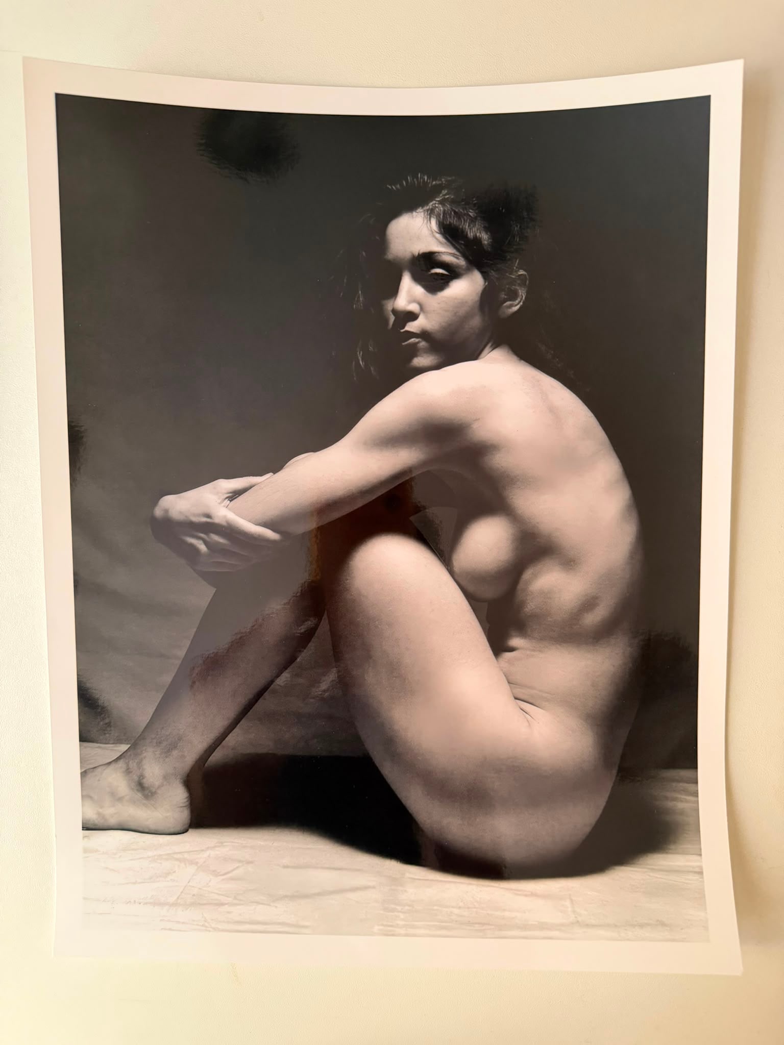 Martin H. M. Schreiber – Madonna, New York, 1979 (The Nudes) | Signed Silver Gelatin Photograph: An original silver gelatin photograph by American photographer Martin H. M. Schreiber, portraying Madonna in New York in 1979, several years before her rise to international stardom.The photograph bel