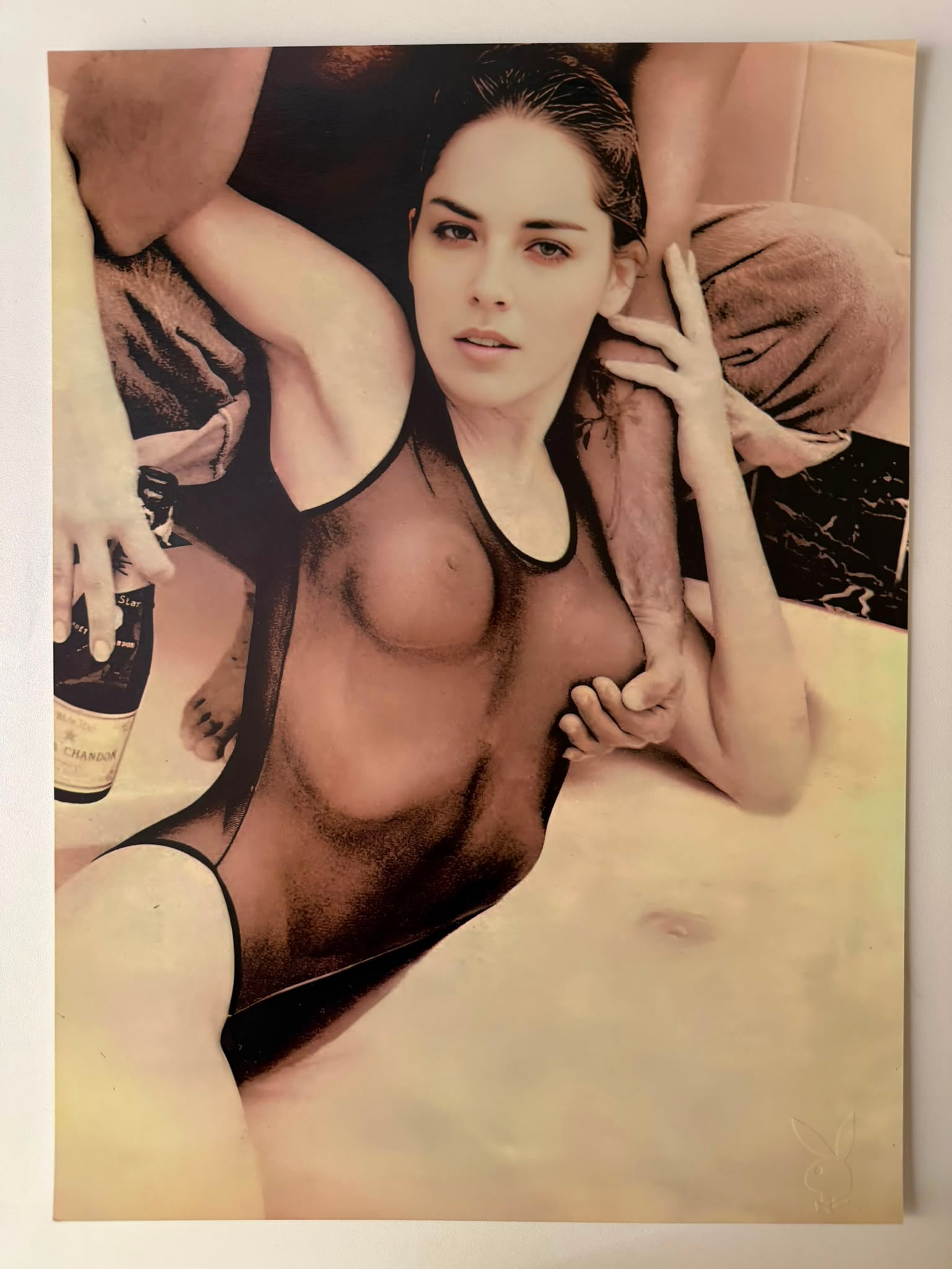Phillip Dixon – Sharon Stone: Intimate Portrait (Playboy, July 1990) | Original Photographic Print: Phillip Dixon (Photographer) & Sharon StoneTitle: Sharon Stone Editorial Session (Playboy, 1990)Medium: Fine Art Photographic Print on Archival PaperDimensions: 30 x 40 cm (approx. 11.8 x 15.7 inches)