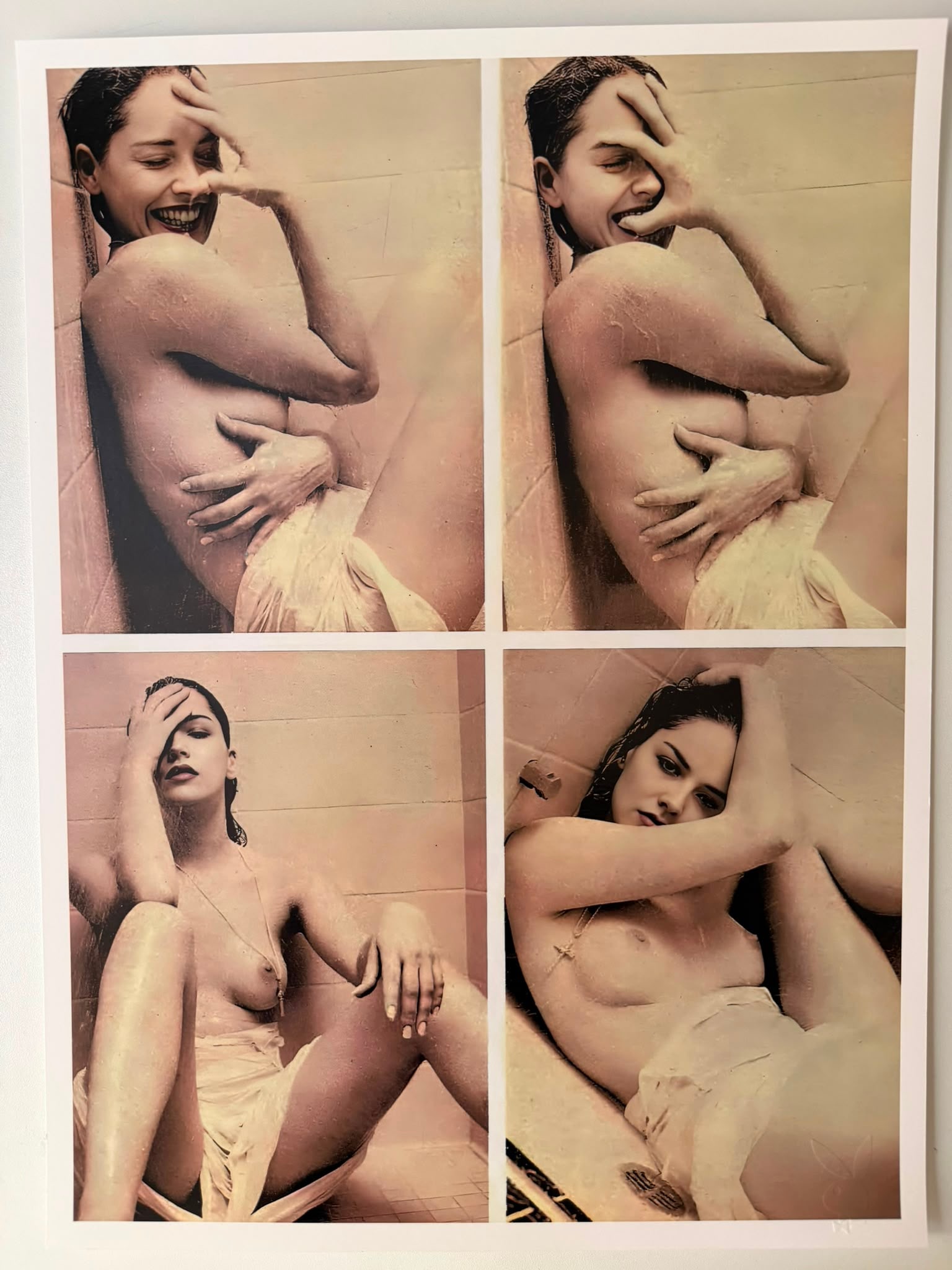 Phillip Dixon – Sharon Stone: Intimate Portrait (Playboy, July 1990) | Original Photographic Print: Phillip Dixon (Photographer) & Sharon StoneTitle: Sharon Stone Editorial Session (Playboy, 1990)Medium: Fine Art Photographic Print on Archival PaperDimensions: 30 x 40 cm (approx. 11.8 x 15.7 inches)