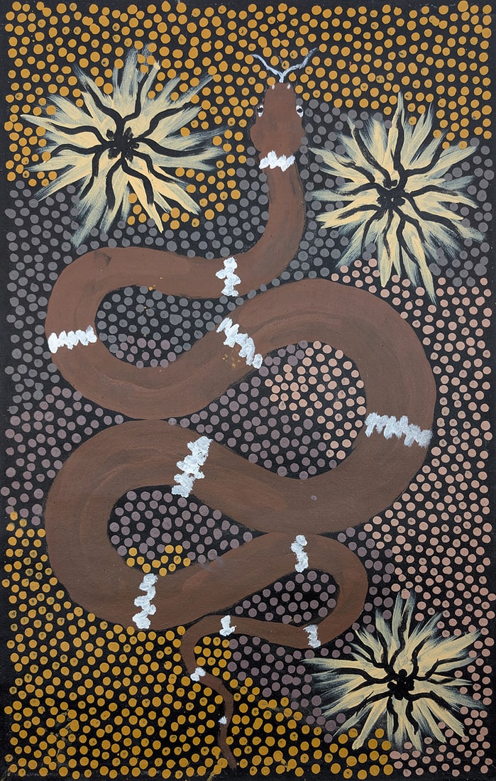 Clifford Possum Tjapaltjarri, Carpet Snake Dreaming, 1995 (1 of 1)
