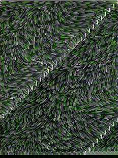 Gloria Petyarr(e), Leaves, 2007: Gloria Petyarr(e) (c.1945 - 2021) Leaves, 2007 synthetic polymer on linen 56 x 41 cm PROVENANCE Boomerang Art, SA, Cat No. 4259 Private Collection, NSW Accompanied by a certificate of authenticity fro