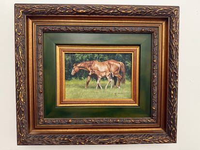 Kim Penner Painting: Mare and Foal: Kim Penner Mare and Foal Size Kim Penner has a passion for horses which fuels her special gift for being able to bring every detail of these magnificent animals to life in her beautiful