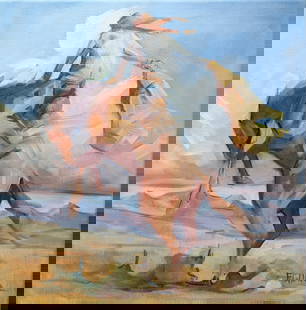 Renee Gould Painting: First Rain: Renee Gould 1990 First Rain 12x12” Oil Painting Renee Gould is an Alberta artist deeply connected to the Western agricultural lifestyle. She draws inspiration from her home, a farm