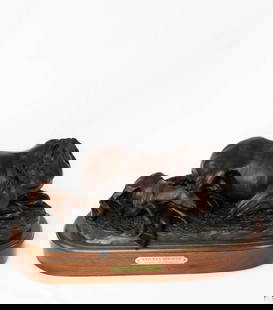 Diane M. Anderson Bronze: Nature’s Miracle: Diane M. Anderson Nature’s Miracle 14x16x6” Bronze, Edition 1/7 Signed and numbered along bottom, bears title on plaque, on a wooden plinth Diane Anderson’s education in art began