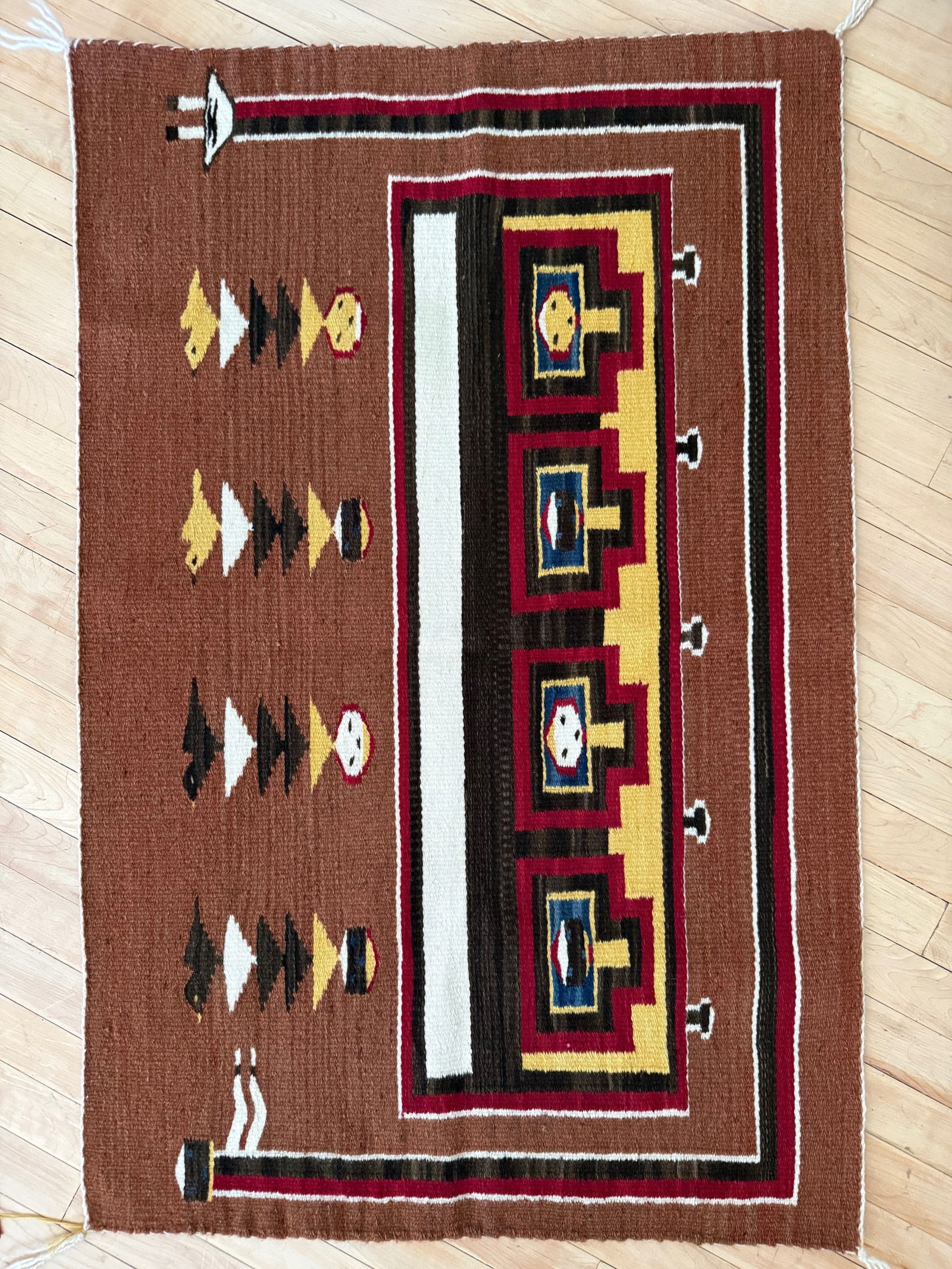 Navajo Churro Wool Weaving by Louise Reed (1 of 3)
